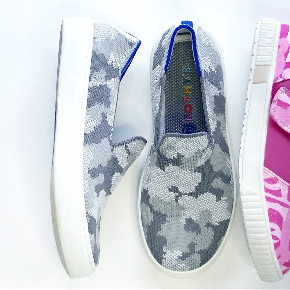 {Rothy’s} Girls Gray Camo Shoes